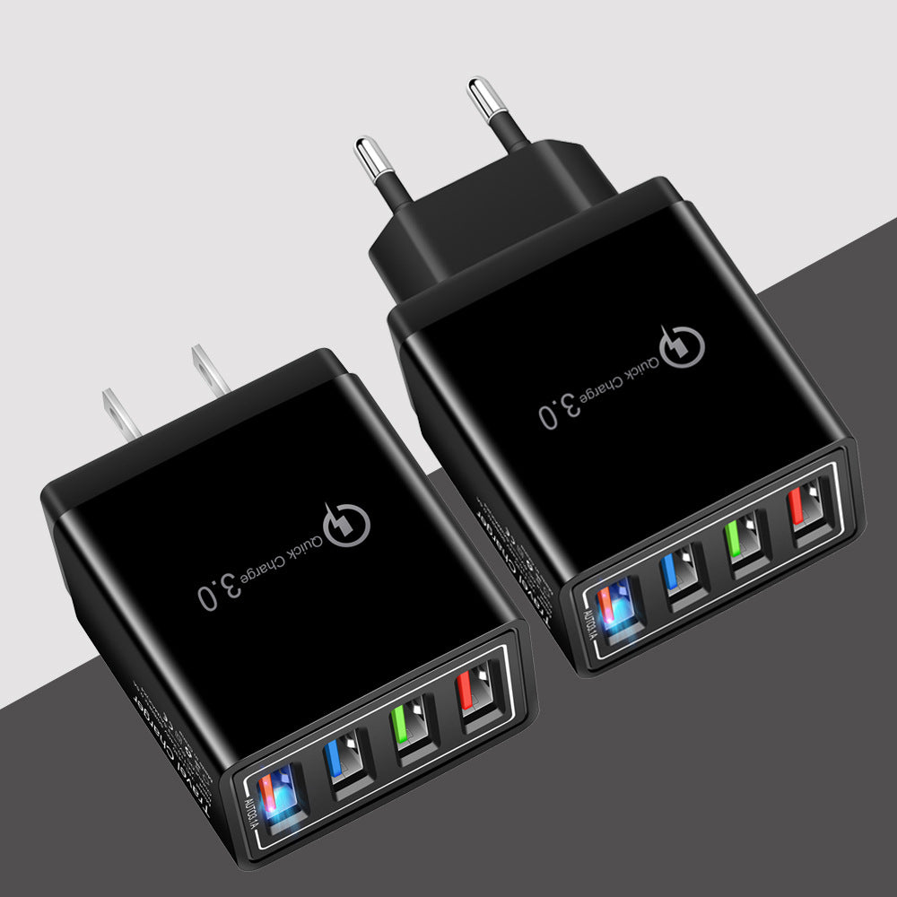 4 USB ports ( quick charge 3.0 and 3 USB port 5V/3.1 A Max )