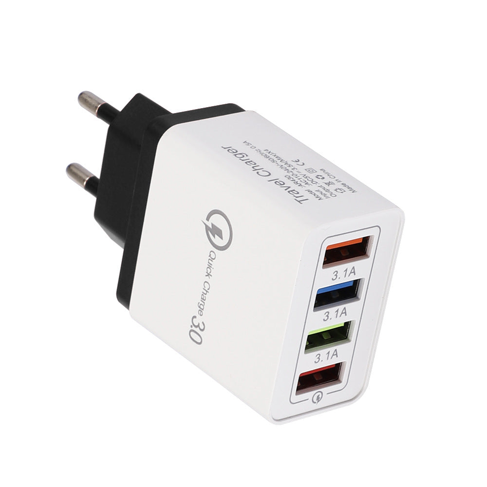4 USB ports ( quick charge 3.0 and 3 USB port 5V/3.1 A Max )