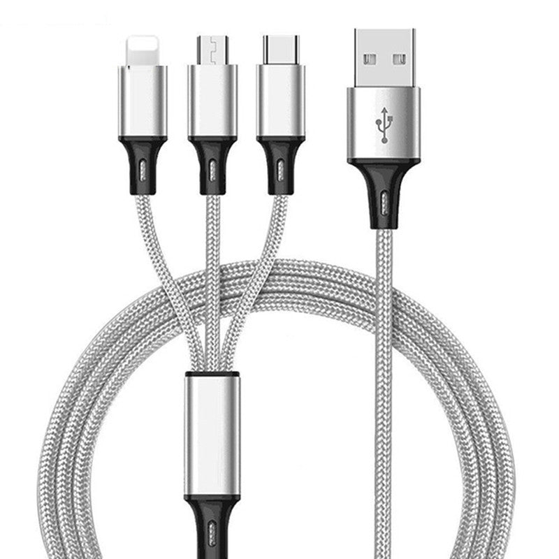 3 In 1 USB Type C Fast Charging Cable For Android and I phone