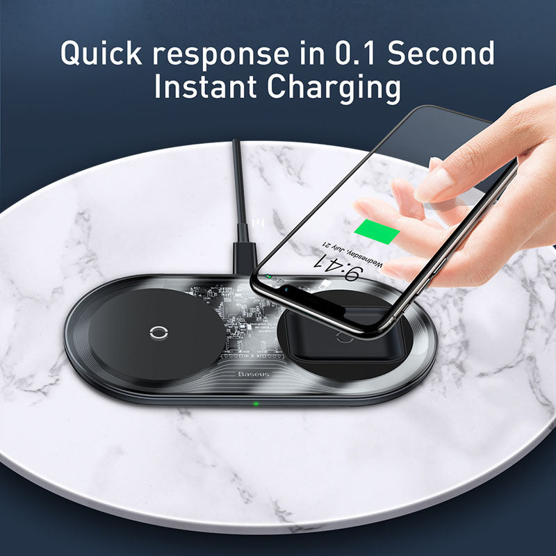 Two-In-One Wireless Charger Set For Android Phone