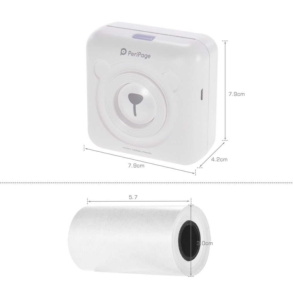 Portable Handheld Label Mini Thermal Printer
