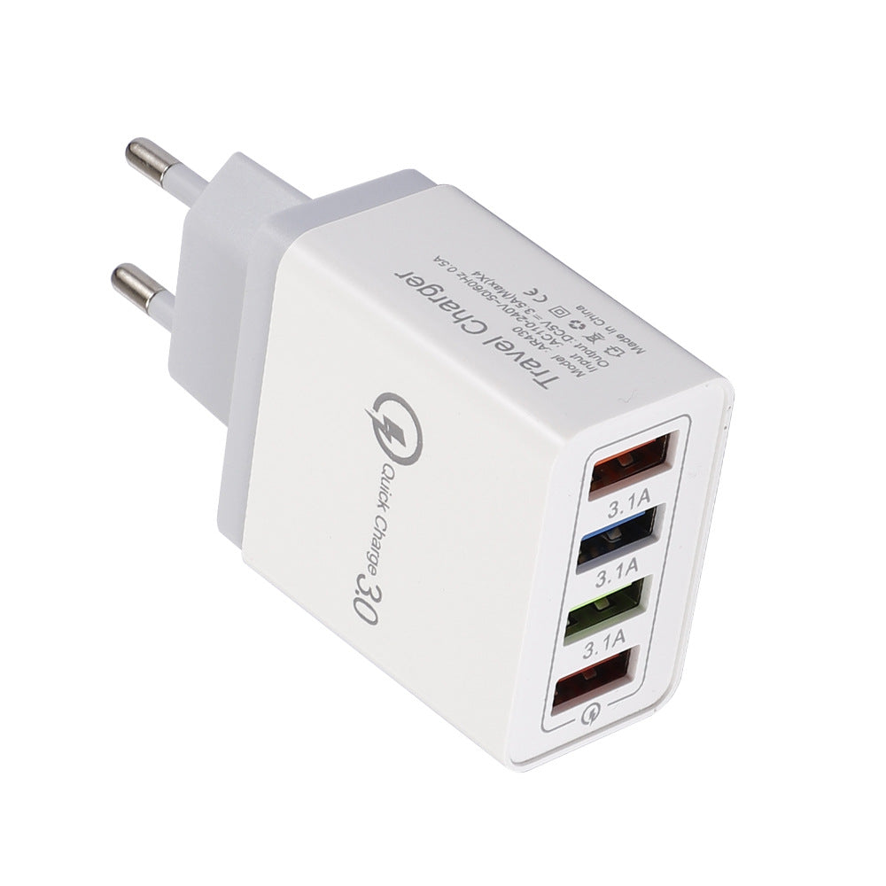 4 USB ports ( quick charge 3.0 and 3 USB port 5V/3.1 A Max )