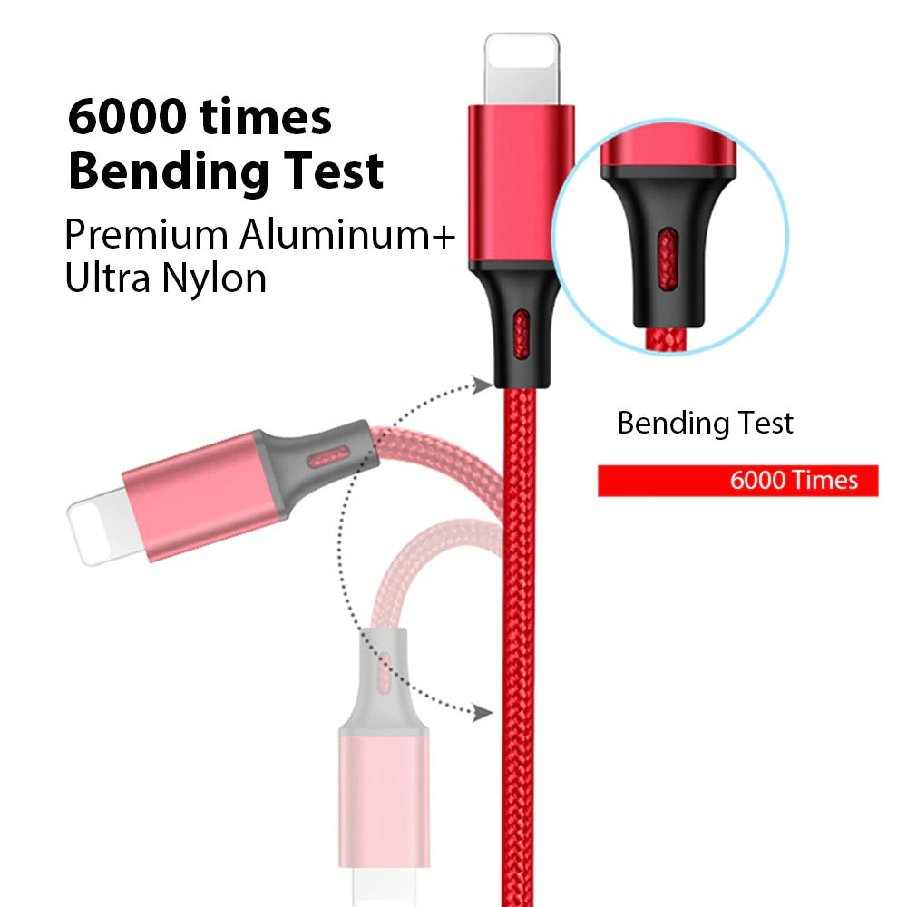 3 In 1 USB Type C Fast Charging Cable For Android and I phone