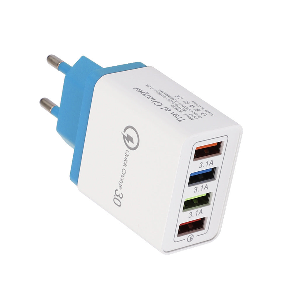 4 USB ports ( quick charge 3.0 and 3 USB port 5V/3.1 A Max )