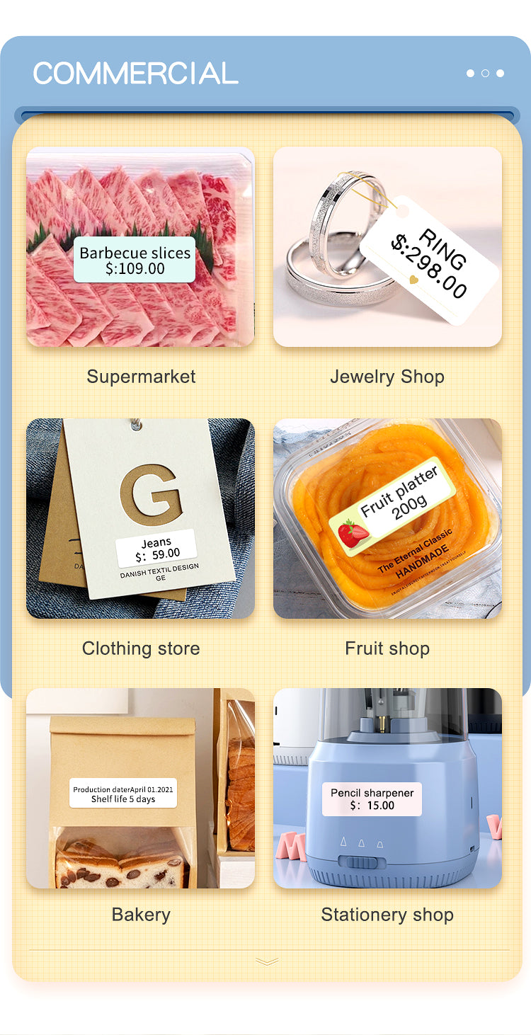 D110 Bluetooth Label Printer Household Thermosensitive Adhesive