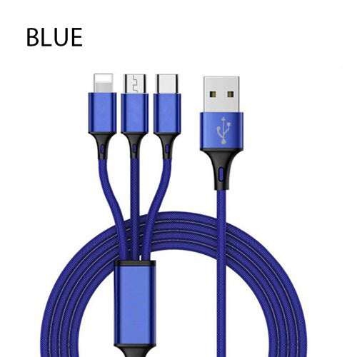 3 In 1 USB Type C Fast Charging Cable For Android and I phone